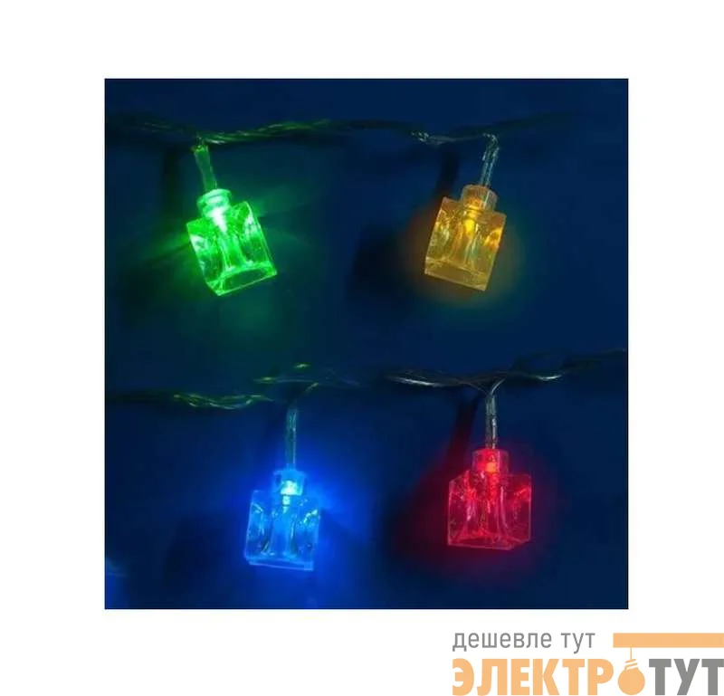 Гирлянда светодиодная «Кубики» ULD-S0280-020/DTA MULTI IP20 CUBES с контроллером 20LED (дл.2.8м) Uniel 7918