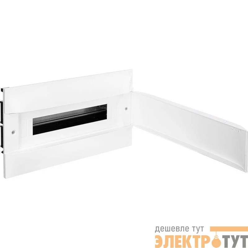 Щиток пластиковый встраиваемый Practibox S 1х18 бел. дверь Leg 137546