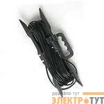 Удлинитель-шнур на рамке 1х10м с заземл. 10А IP20 2.2кВт Союз 481S-5301