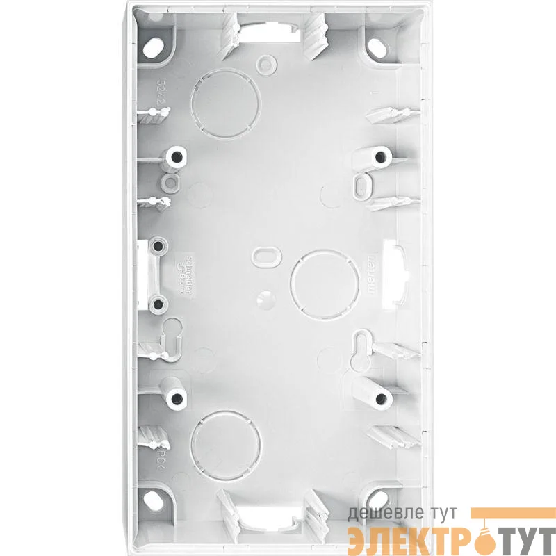 Корпус для открытого монтажа 2-м Merten бел. SchE MTN524219