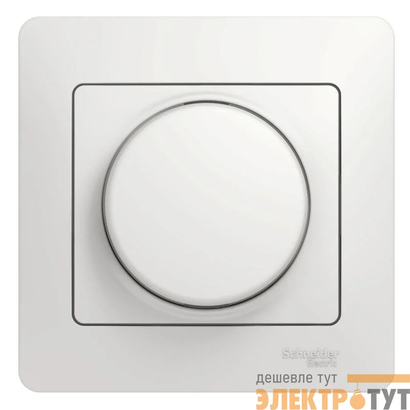 Светорегулятор (диммер) СП Glossa 300Вт поворот. в сборе бел. SchE GSL000134
