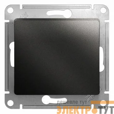 Переключатель проходной 1-кл. СП Glossa 10А IP20 (сх. 6а) 10AX механизм антрацит SE GSL000761