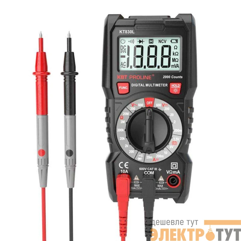 Мультиметр цифровой KT 830L "PROLINE" КВТ 79127