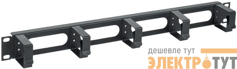 Органайзер кабельный 19 дюйм 1U 5 колец черн. ITK CO05-1M5RM