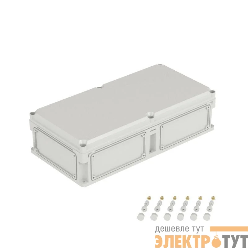 Корпус 600х300х160мм IP67 с непрозр. крышкой 35мм с фланцами пластик. DKC 563310