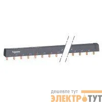 Шинка гребенчатая Acti9 4п (NL1L2L3…) 100А 24мод. 18мм разрезаемая SchE A9XPH424