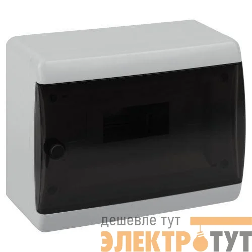 Корпус навесной ЩРН-П-8 ЭРА COMFORT IP41 прозр. крышка пластик. бел. ЭРА Б0067224