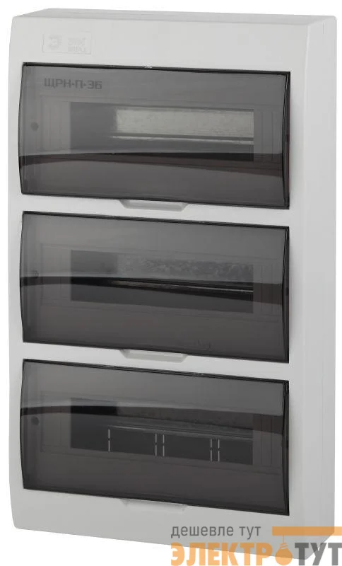Бокс ЩРН-П-36 мод. навесной пластик IP41 SIMPLE NO-box_simple-plastic_36_surface ЭРА Б0041529