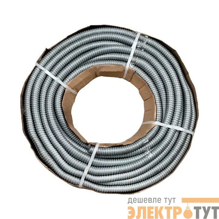 Металлорукав Р3-ЦХ-15 d15мм с протяжкой (уп.100м) EKF mrzn-15-100