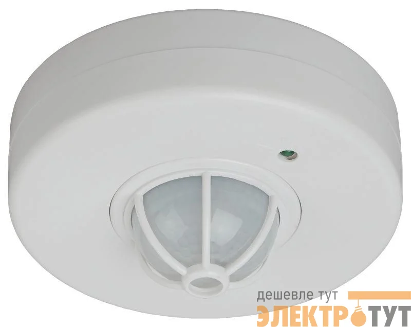 Датчик движения MD 017 бел. макс. нагрузка 1200Вт угол обзора 180-360град. дальность 12м бел. Эра Б0043794