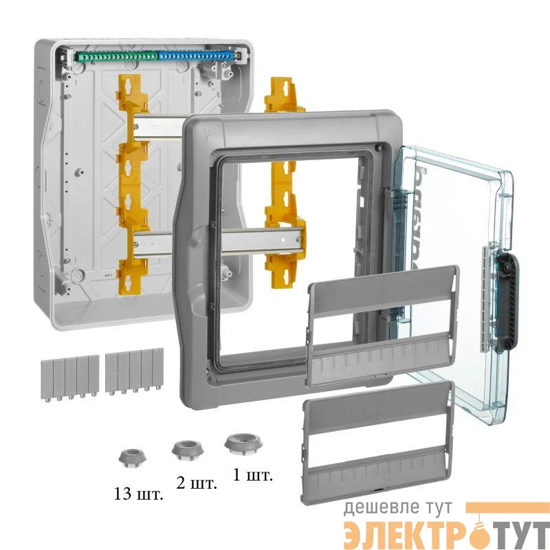 Бокс ОП Plexo3 IP65 24м(2х12) N+PE Leg 601982