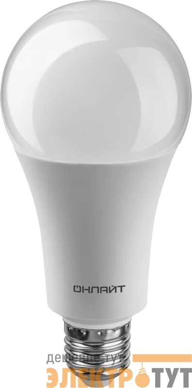Лампа светодиодная 61 971 OLL-A70-30-230-4K-E27 30Вт грушевидная 4000К нейтр. бел. E27 3000лм 176-264В ОНЛАЙТ 61971