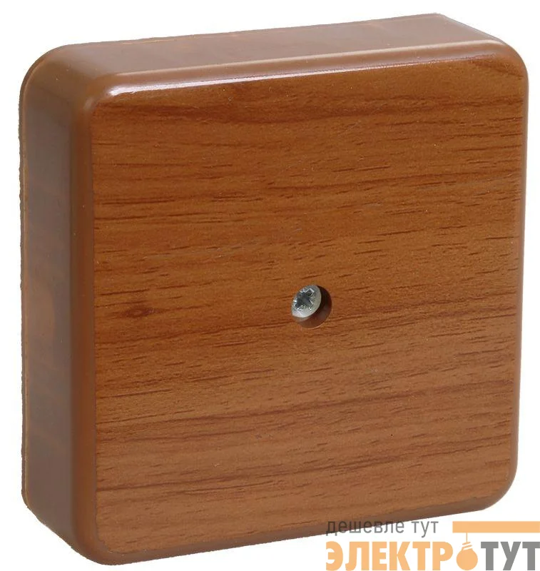 Коробка распаячная ОП КМ 75х75х20 дуб IEK UKO10-075-075-020-K24-E