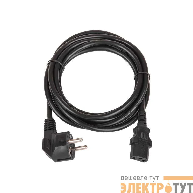 Кабель питания евровилка с заземлением 10А 1.8м TLK TLK-PCC10-018