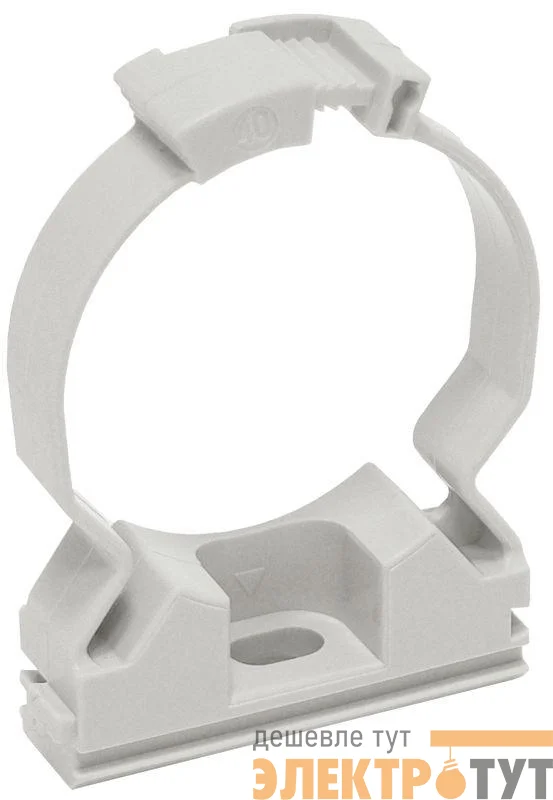 Держатель хомутный для труб CFC32 d32 сер. ELASTA IEK CTA10MP-CFC32-K41-050
