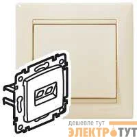 Механизм розетки информ. 1-м СП Valena RJ45 CAT.5Е UTP сл. кость Leg 774130