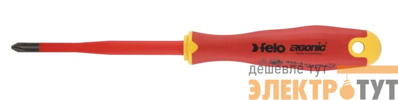Отвертка диэлектрическая PH 2 +/- Slim Ergonic Felo 41629390