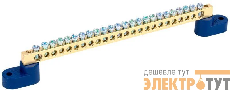 Шина нулевая ШНИ-6х9-24 У2-С на 2-х. угл. изол. ИЭК YNN10-69-24C2-K07