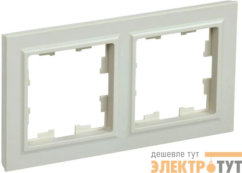 Рамка 2-м BRITE РУ-2-БрКр беж. IEK BR-M22-K10