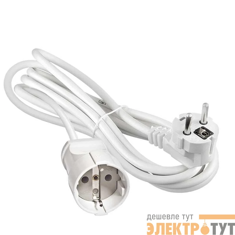 Удлинитель-шнур 3м с заземл. УШ-16А ПВС 3х1.5 Universal 1737