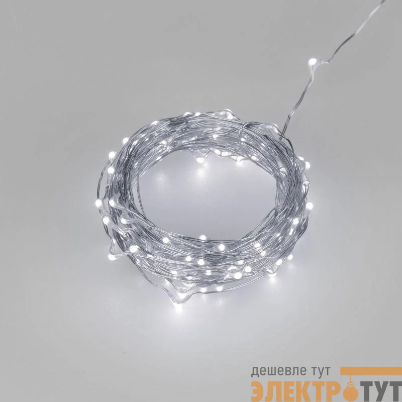 Гирлянда светодиодная ARD-DEW-HOME-10000-CLEAR-100LED-LIVE White6000 5V USB ПДУ IP20 Ardecoled 048709