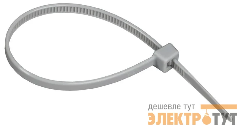 Хомут 3.6х150мм P6.6 стандартный сер. (уп.100шт) IEK UHH30-D036-150-100-K03