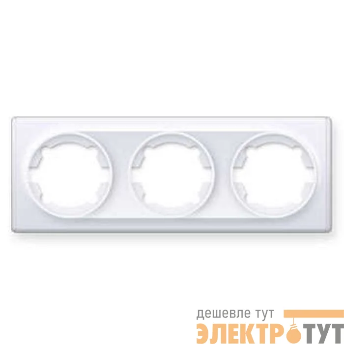 Рамка 3-м Florence бел. 1E52301300 OneKeyElectro 2172784