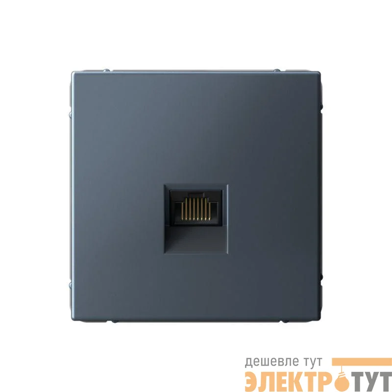 Розетка компьютерная ArtGallery RJ45 кат.6A механизм грифель SE GAL000786