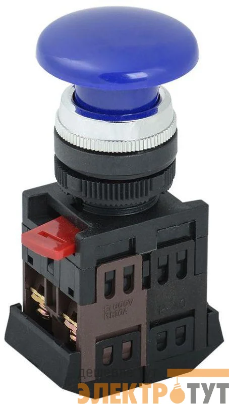 Кнопка "Грибок" AEA-22 d22мм 1з+1р син. IEK BBG30-AEA-K07