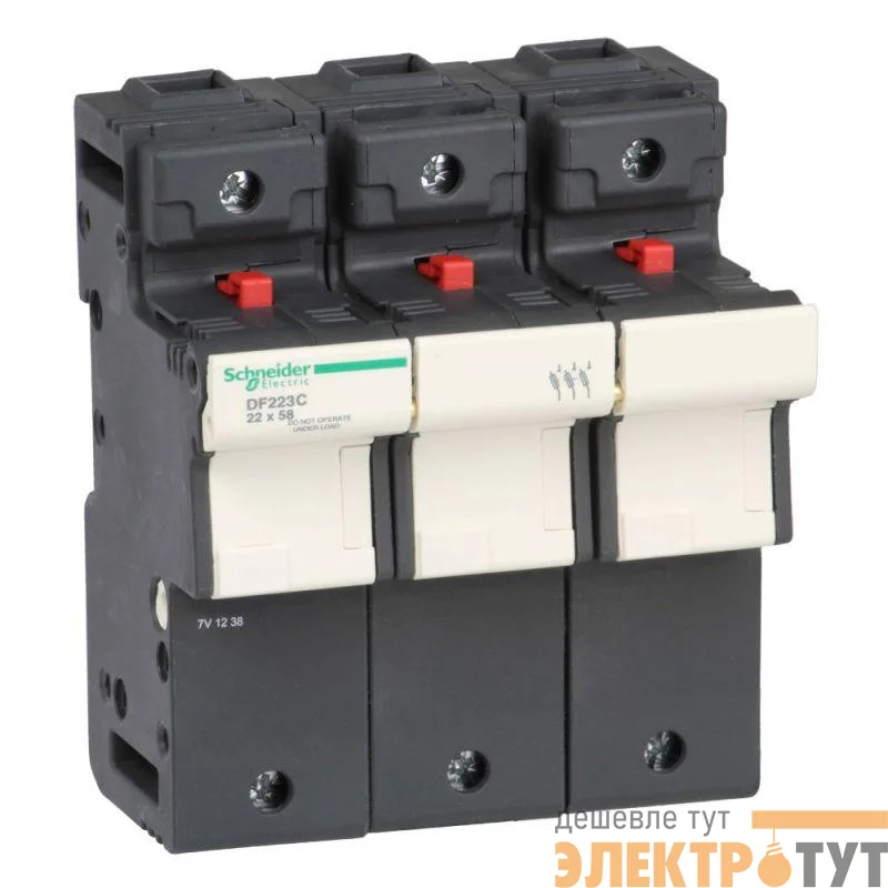 Разъединитель-предохранитель 22х58 3п 125А SchE DF223C