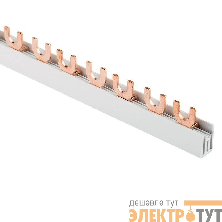 Шина соединительная типа FORK для 2-ф нагр. 63А 54 мод (дл.1м) EKF fork-02-63