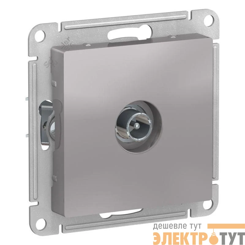 Розетка телевизионная оконечная TV AtlasDesign 1дБ механизм алюм. SE ATN000391