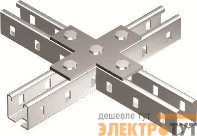 Пластина соединительная Х-образ. для профиля С-образ. DKC BMD1041HDZ