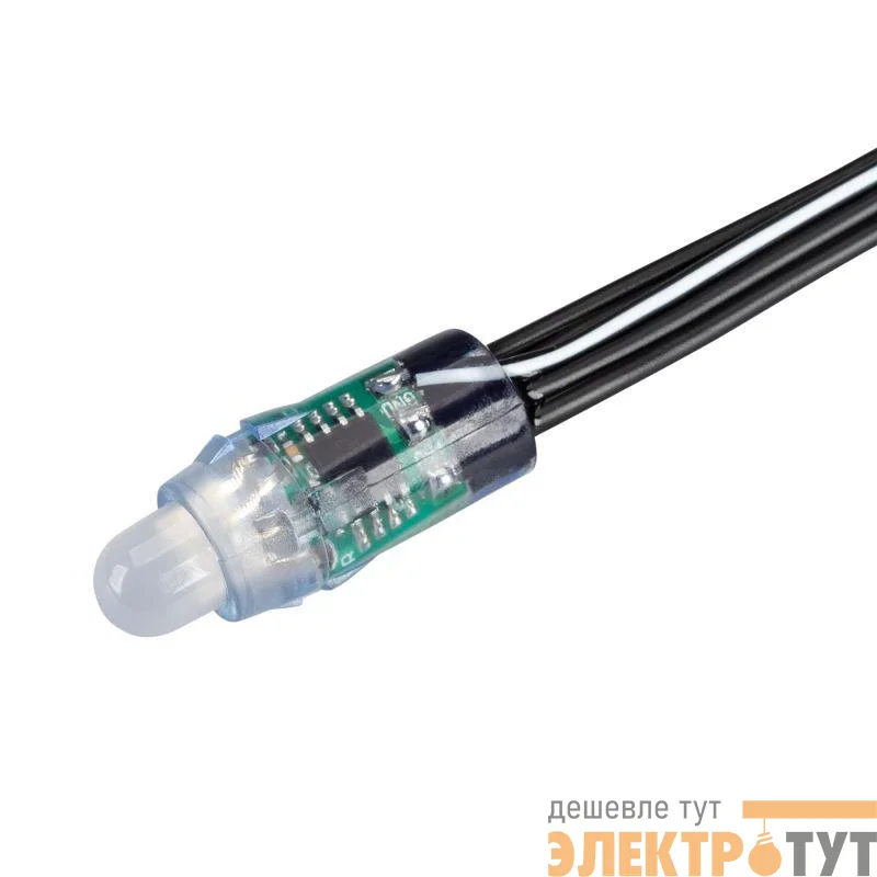 Модуль герметичный управляемый SPI-UVR-D12 12V Cool 10K-BPT (0.3Вт IP67 90 deg) пластик (уп.500шт) Arlight 043437