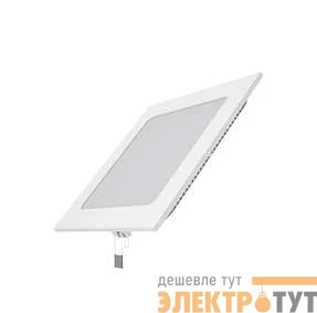 Светильник светодиодный 15Вт 4100К IP20 встраив. ультратонкий квадрат. Gauss 940111215