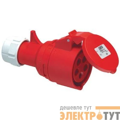 Розетка кабельная 32А 400В 3P+E IP44 DKC DISC040324