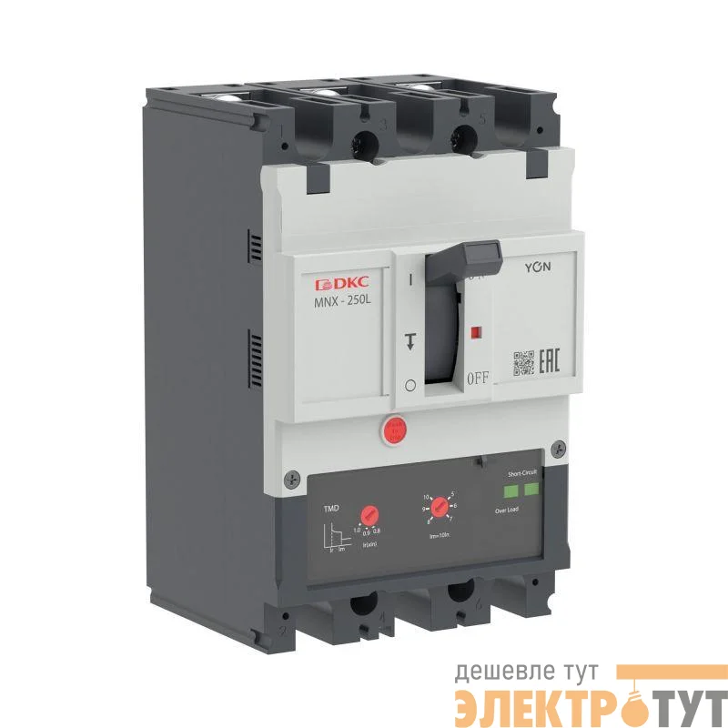 Выключатель автоматический в литом корпусе YON pro MNX250L 3P 250А 70кА при AC415V расц. TMD YON MNX250L3PTMD0250