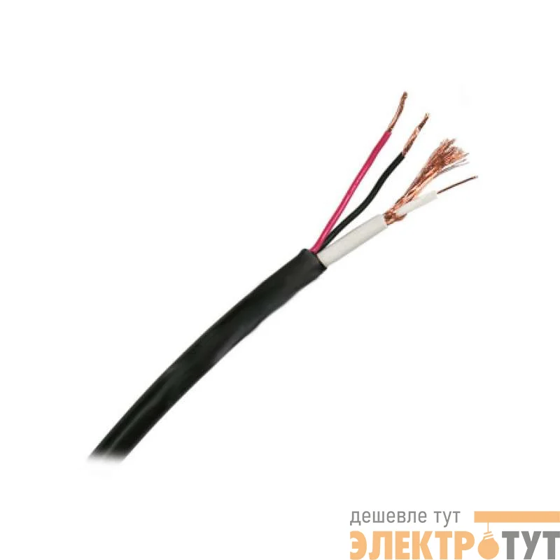 Кабель КВК-П-1.5+2х0.75 наруж.Ч бухта(м) REXANT 01-4015