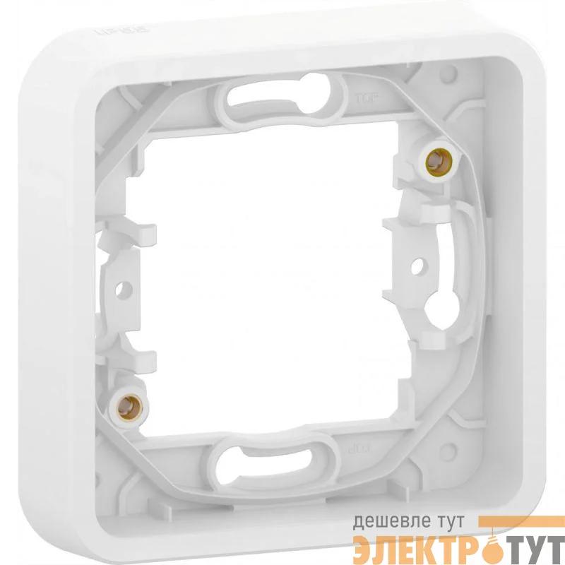 Рамка 1-м Mureva Styl без винтов бел. IP55 SchE MUR39107