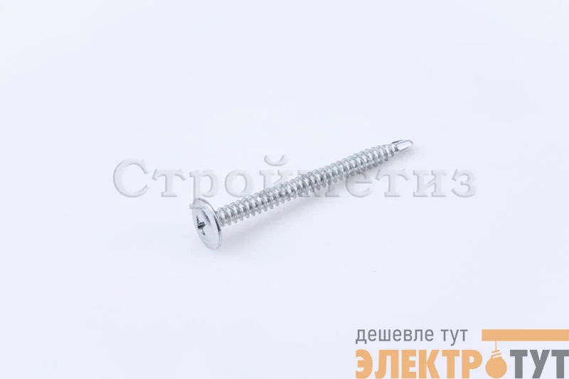 Саморез 4.2х16 металл-металл с прессшайбой сверло цинк (уп.200шт) коробка СТРОЙМЕТИЗ UTORM2060063
