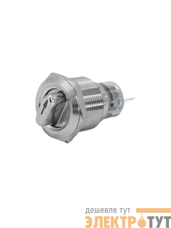 Переключатель GQ22-L-11X/23/S IP40 1НО+1НЗ на 2 положения без фиксации I-II d22мм метал. Электротехник ET259209