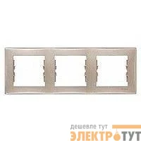 Рамка 3-м Sedna горизонт. титан SchE SDN5800568