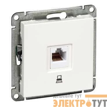 Механизм розетки телеф. 1-м СП W59 16А черн. бархат SchE RSI-152T-6-86