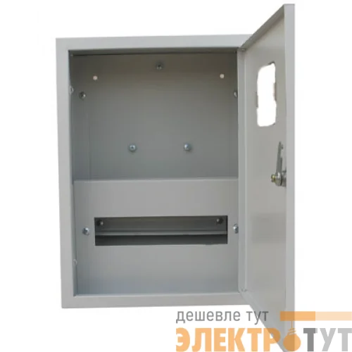 Щит металл белый скрыт. Interlik ЩРУ -1В-12ст дверь прозрачная