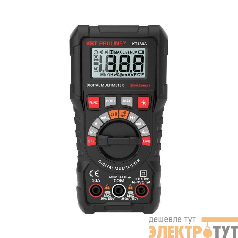 Мультиметр цифровой KT 130A PROLINE КВТ 88549