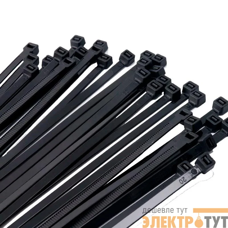 Хомут кабельный PCT 3.6х300-100BL PA6.6 (уп.100шт) JazzWay 5054547