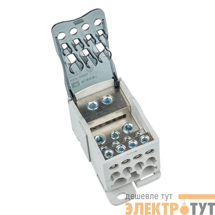 Блок распределительный КРОСС крепеж на панель и DIN КБР-500А EKF plc-kbr500