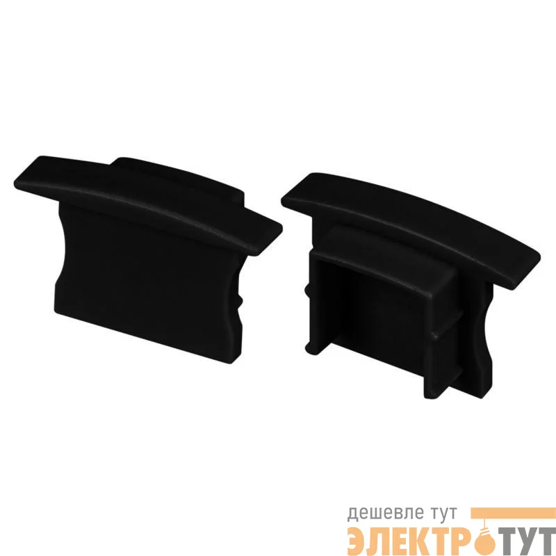 Заглушка LINE-2315-F глухая BLACK пластик (комплект) Arlight 044279