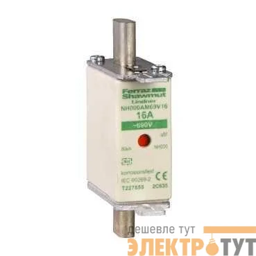 Предохранитель тип АМ размер 0.100А SchE DF2GA1101