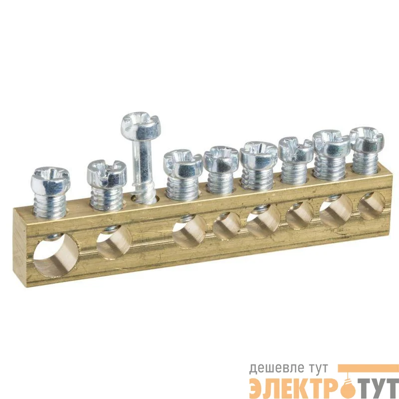 Колодка клеммная неизол. крепление винт М41х16+4х10+3х6 Италия SchE MIP99038